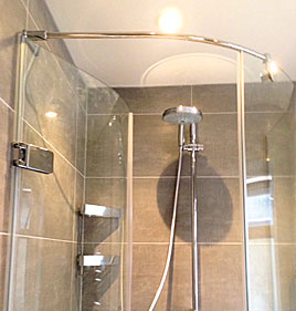 Bathroom shower installation